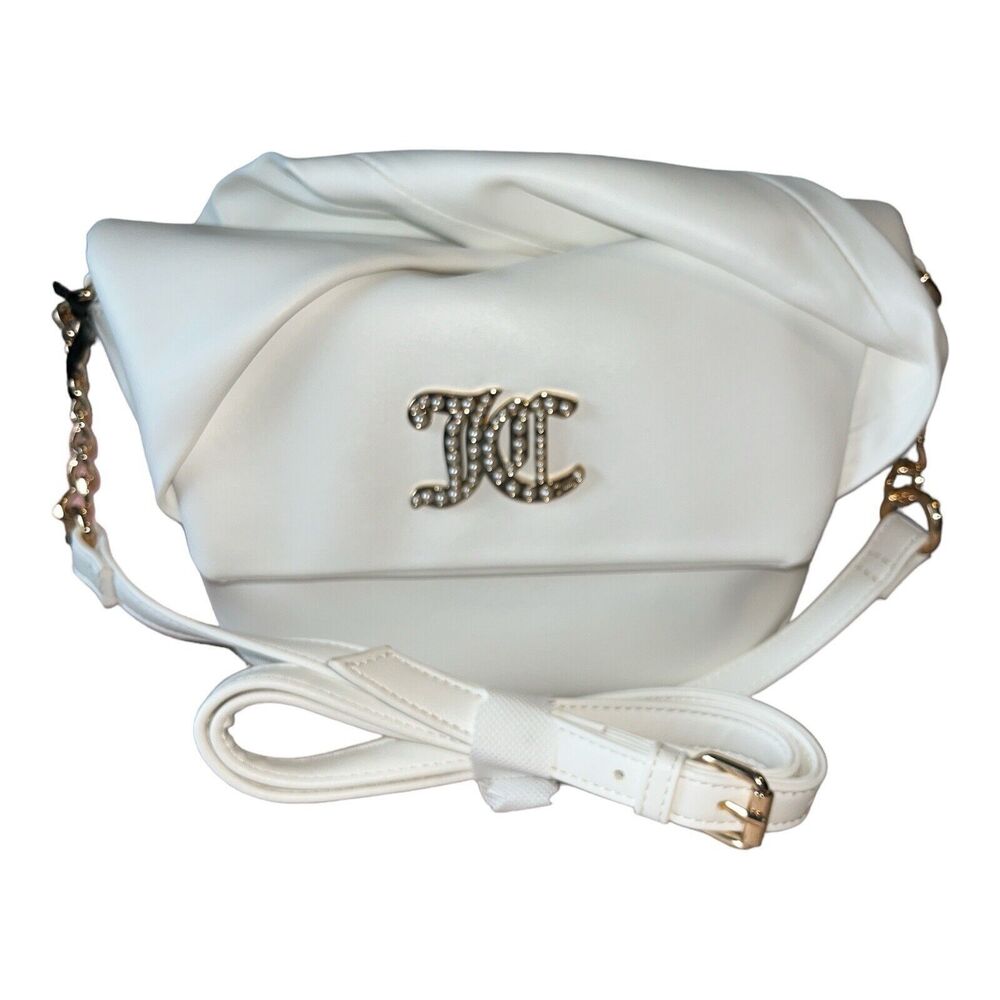 Juicy Couture White Soft Bow Crossbody NWT And HTF